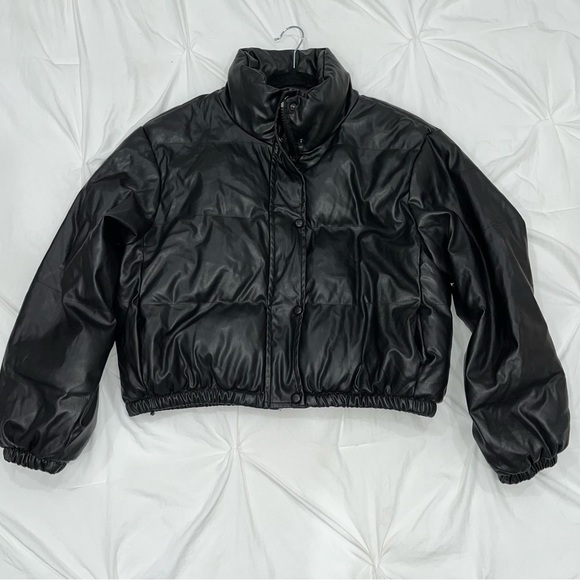 Quilted Stand Collar Puffer Jacket - Picture 2 of 10